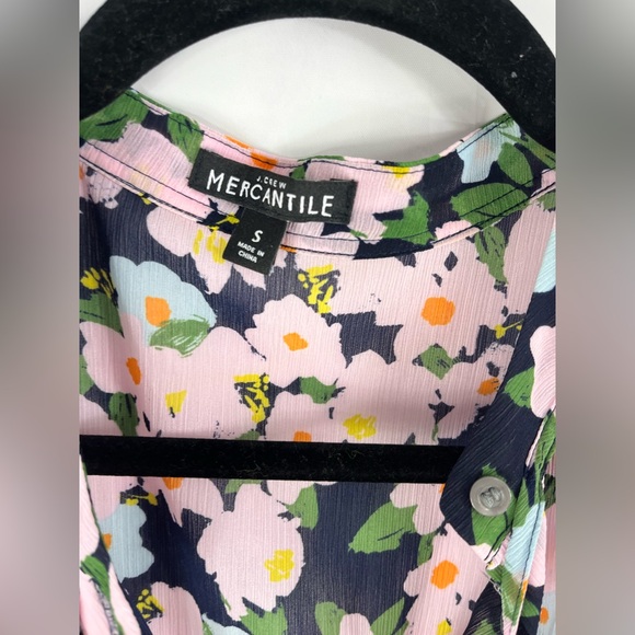 J. CREW Floral Chiffon Dress - Picture 6 of 8